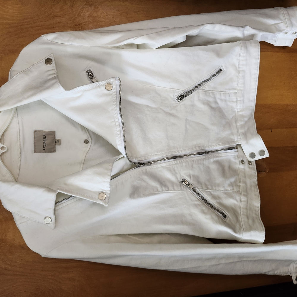 Liverpool Jeans Company White Jean Jacket
